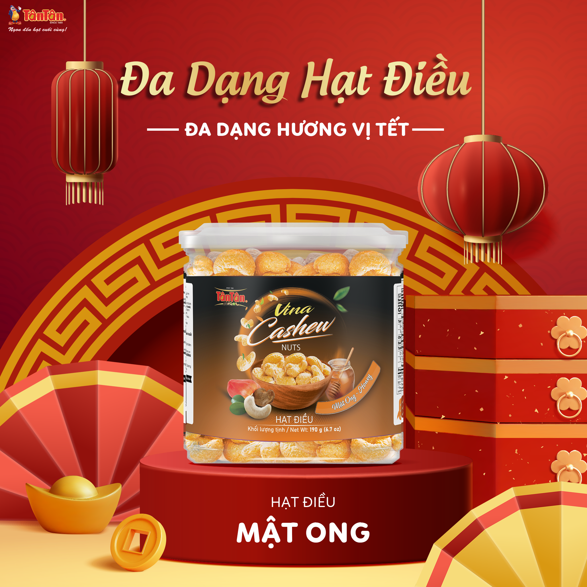 Hạt điều Mật Ong Tân Tân