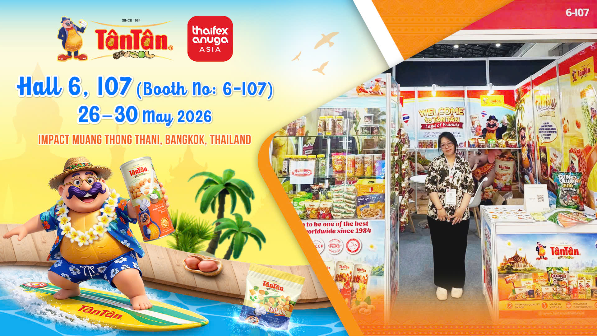 Tan Tan tham du thaifex aguna asia 2026