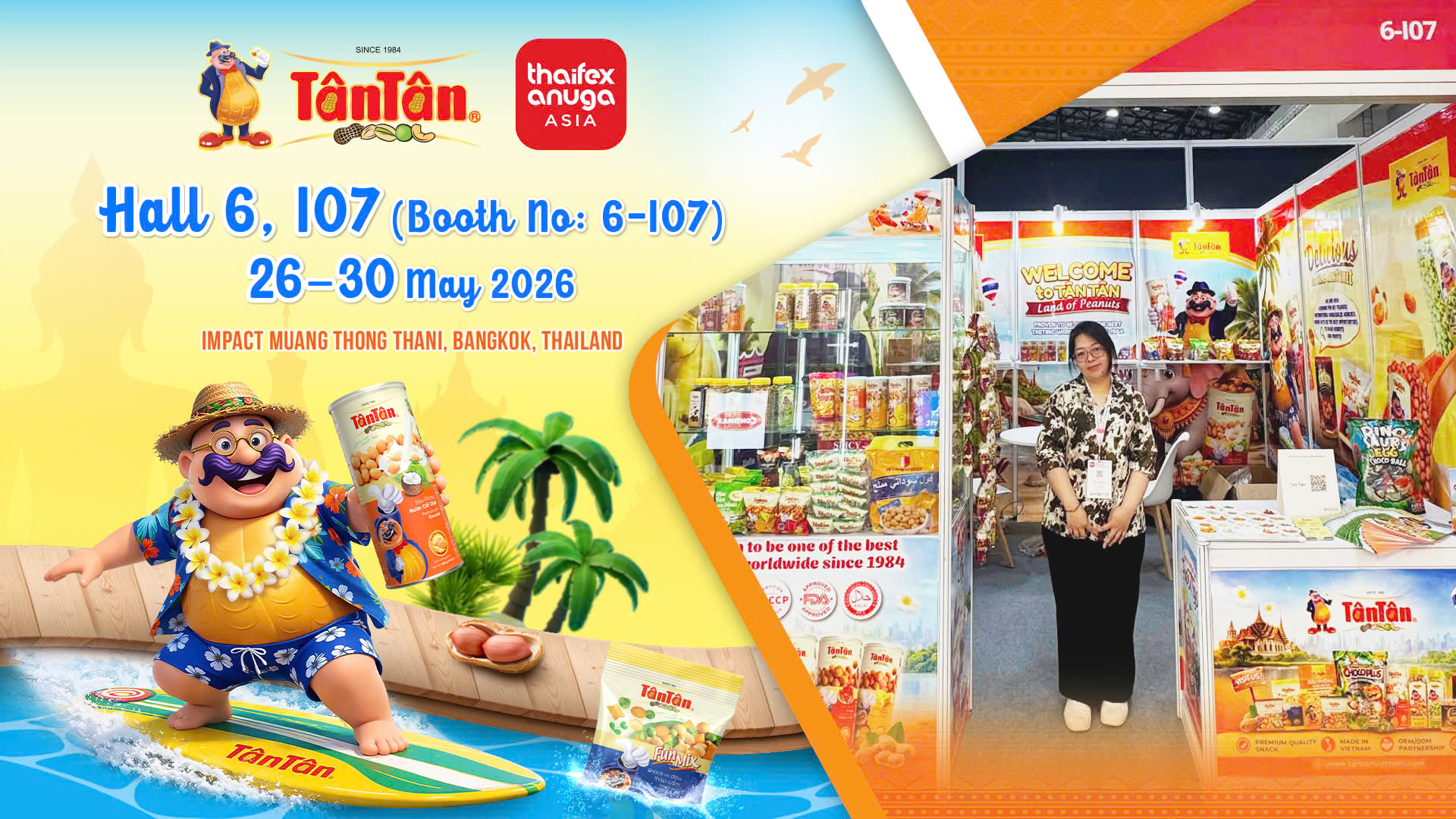 Tan Tan tham du thaifex aguna asia 2026